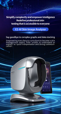Pemindai Diagnostik Kulit X3 Portabel Kamera AI Layar HD 15,6 Inci Mesin Penganalisis Wajah Klinik Kecantikan