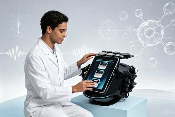 Hazeen 448K Tecar Diathermy Device CET RET Dual Mode Pengencang Kulit Pembentuk Tubuh Mesin Kecantikan Pengangkat Wajah