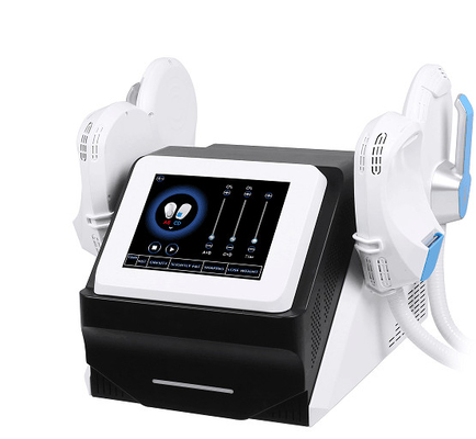Mesin Kecantikan Pelangsing Hitam 3000W Ems Muscle Build  Body Contouring Pegangan Ganda