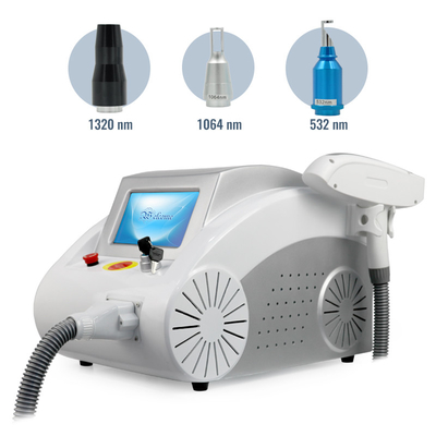 Portable Q Switched Nd Yag Laser Carbon Peeling Skin Whting Beauty Machine Penghapusan Tato