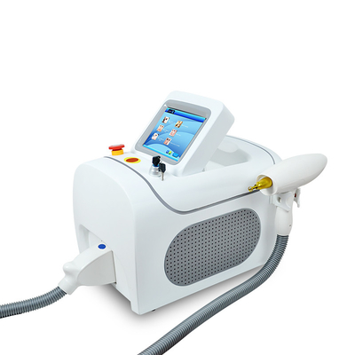 Portable Q Switched Beauty Personal Care Nd Yag Laser Machine Untuk Penghapusan Tato Lingkaran Hitam Penghapusan Pigmen
