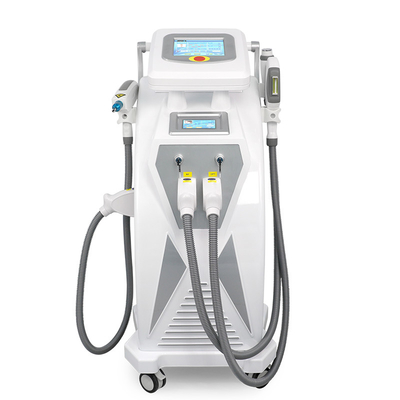 Dual Screen 3 In 1 Multifungsi IPL RF Nd Yag Laser untuk Skin Rejuvenation Hair Removal Beauty Machine