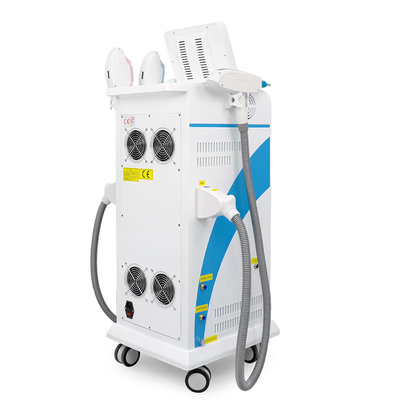 Mesin Pengangkat Wajah RF Penghilang Rambut IPL Penghilang Tato Laser Nd Yag Multifungsi 4 In 1
