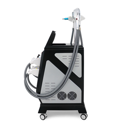 4 in 1 OPT IPL Rf Nd YAG Penghapusan Rambut Tanpa Nyeri Peremajaan Kulit Mesin Kecantikan