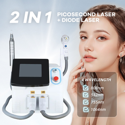 Penghapusan Rambut Nd Yag 755nm 808nm 1064nm Diode Laser Penghapusan Rambut Dan Mesin Penghapusan Tato
