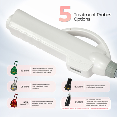 Picosecond Laser Q-Switched Clinical Korea 1064nm Pico Laser Mesin Penghapusan Tato Portable
