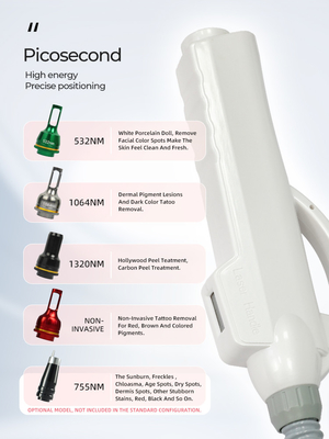 2024 Laser Pico Portable Baru Picosecond Laser Semua Pigmen Penghapusan Melazma Dan Penghapusan Tato 755nm Picosecond