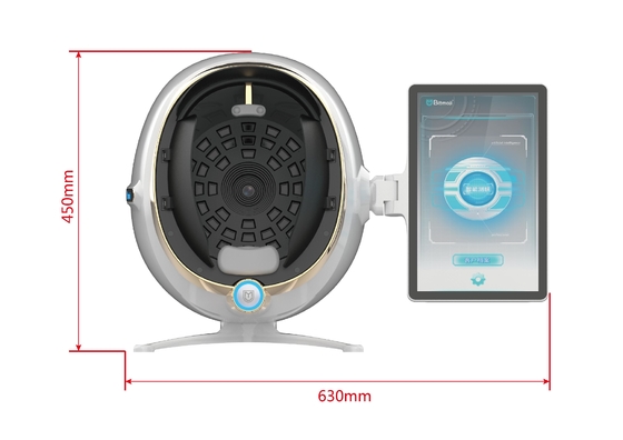 Mesin analisis kulit 3D portabel 3D AI Facial High-Definition skin tester