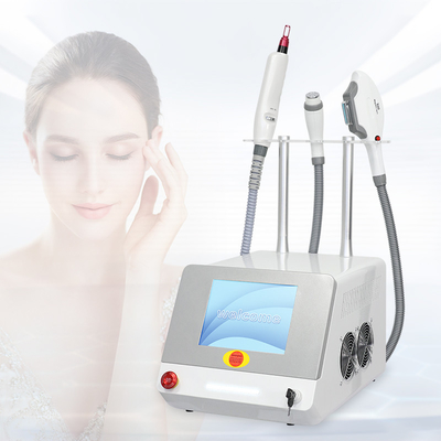 OEM Penghapusan Rambut Penghapusan Tato Mesin Pengetatan Kulit 3 Handle RF Elight IPL Nd Yag Laser 5 In 1 Multifunction Beauty Machine