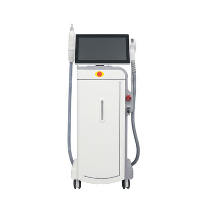 Aman tanpa rasa sakit Diode Laser hair removal 808nm Dual handle Picosecond Laser Portable 3 Waves Three Wavelength Diode Laser mesin