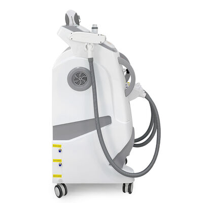 Mesin Kecantikan Laser Tiga-dalam-Satu Multi-fungsi Vertikal Tiga pegangan Laser Penghapusan Rambut Tanpa Nyeri Penghapusan Rambut Aman Laser Penghapusan Tato Mesin RF