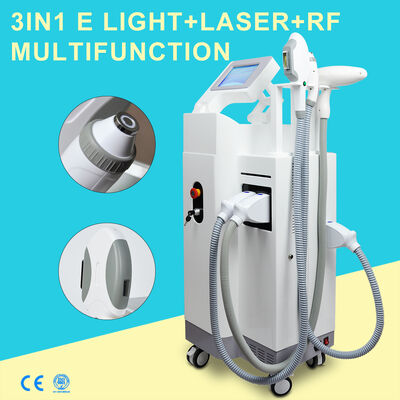 Three-in-One Multi-functional Laser Beauty machine Vertical Three handles Hair Removal Laser Painless Safe Hair Removal Laser Tattoo Removal RF machine
