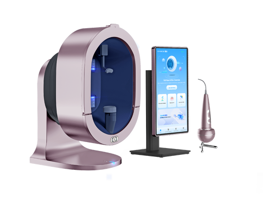 X5 Pro AI Penganalisis Kulit Wajah Peralatan Diagnosis Kulit Salon Pemindai Wajah Multi-spektrum
