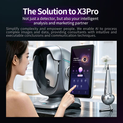 AI Magic 3D Mirror Facial Scanner Analisator De Piel Akne Analisis Kulit Full Face Scanner Pengujian Mesin Analis Kulit