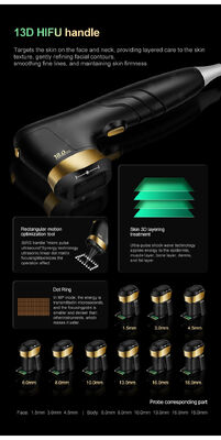 15 Cartridges HIFU Machine with 13.3 Inch HD Smart Screen and 1280W Power for Skin Rejuvenation
