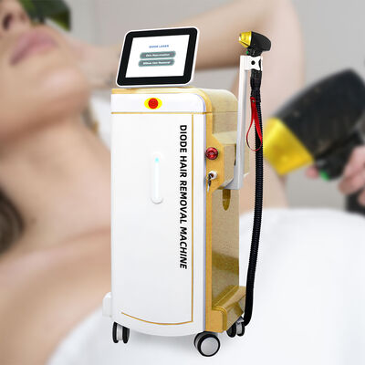 600W 808nm Diode Laser Hair Removal Machine dengan Ice Cooling dan 8 Inch Touch Screen