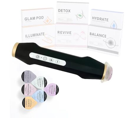 Alat Salon Kulit Portabel Terang Pengangkat Microbubble LED Handpiece Gelembung Oksigen