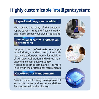 X3 Skin Analyzer AI Camera Salon Diagnostik Wajah Detektor Kecantikan Peralatan Mesin Pemindai HD