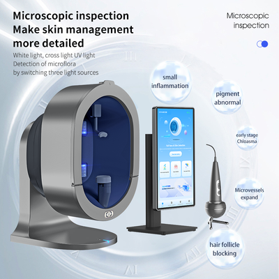 X5 Pro AI Pemindai Kulit Instrumen Uji Salon Wajah Multi-spektrum 21 Inci