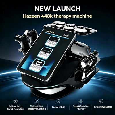 448KHz RF Tecar Therapy Machine dengan 3 probe 8 kepala dan 12 inci layar sentuh untuk kesehatan jaringan dalam