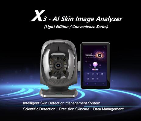 Kamera Penganalisis Kemerahan Kulit Sensitif AI Layar 15,6 Inci Peralatan Pengujian Diagnostik Salon Kecantikan