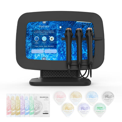 Mesin Hydra Facial RF Portabel 3 Pegangan Peremajaan Kulit Anti-Penuaan Penghilangan Kerutan Pengencangan Wajah Peralatan Kecantikan Hydro Dermabrasion Untuk Salon Spa