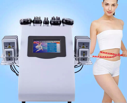 6-in-1 Mesin Slimming Kavitasi vakum dengan RF & EMS untuk tubuh kontur, pengurangan lemak dan kulit kaku