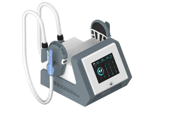 Portable BIG POWER 2 HANDLES EMS MACHINE untuk menurunkan berat badan dan membentuk tanpa rasa sakit