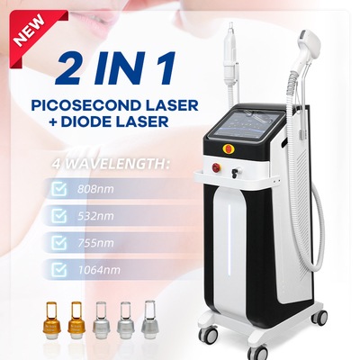 Mesin Penghilang Tato Rambut Laser Pico Dioda 808nm untuk Salon RL-808P