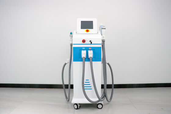 4 in1 Multifunctional Laser Beauty Machine Magneto-optics light Vertical four handles Hair Removal Laser Tanpa rasa sakit Aman Penghapusan Rambut Laser Penghapusan Tato Mesin RF