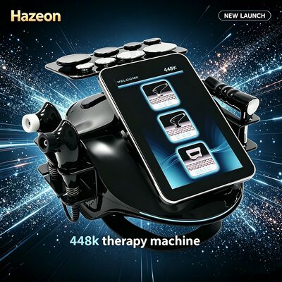 Hazeon 448KHZ Mesin Terapi Tecar RES CET Perangkat Diatermi Transfer Energi RF Monopolar untuk Pereda Nyeri Otot Selulit Mengurangi Pemanasan Dalam