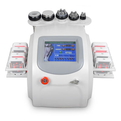 Multifungsi 6 In 1 Ultrasonik Kavitasi RF Laser Vakum Sasaran Tubuh Slimming Kulit Menegangkan Mesin Untuk Salon Kecantikan