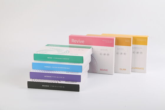 Kit Perawatan Wajah Multiwarna Menerangi Menghidupkan Kembali Keseimbangan Retouch Detoks Hidrat Serum Perawatan Kulit Kit Pod untuk Spa