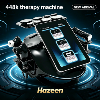 Hazeen 448K Diathermy Tecar Machine CET RET RF 448Khz Fisioterapi Rehabilitasi Perlengkapan Kecantikan Peningkatan Kulit Untuk Klinik Salon
